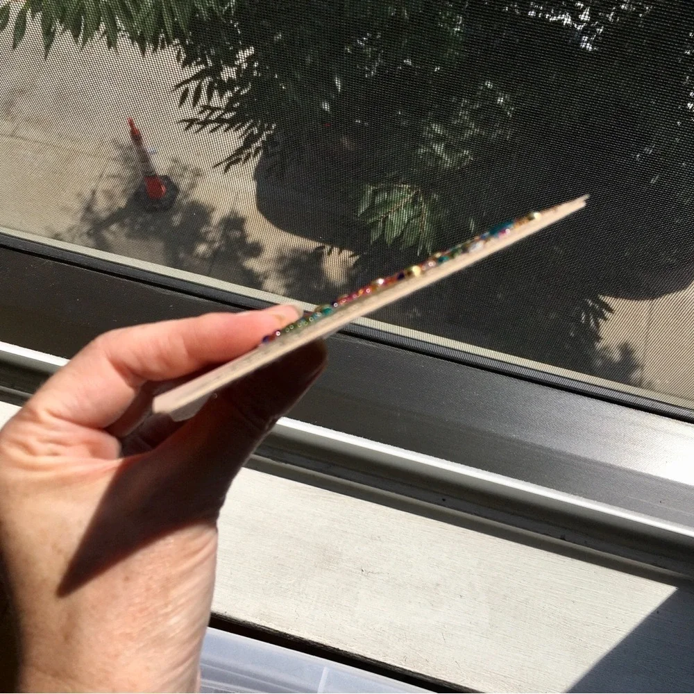 Diamond Art Cross Corner Bookmark, Colorful, Sparkly, Bling (TEAL/CLEAR) - Picture 8 of 17